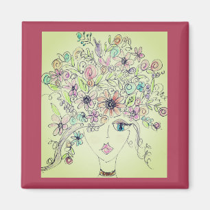 bloemenmagneton magneet