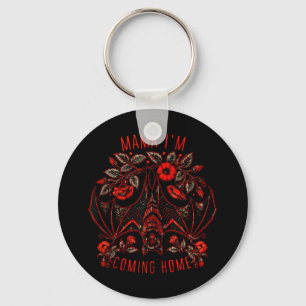 Bloemenmama Ik kom naar huis Bat Funny F Sleutelhanger
