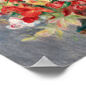 Bloemenmand door Renoir Poster (Hoek)