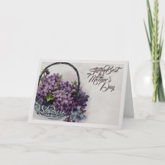  Bloemenmand – Moederdag Bloom Kaart (Voorkant)
