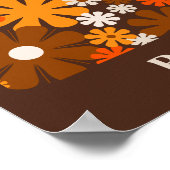 Bloemenmarkt Barcelona Retro 60s 70s Bloemen Poster (Hoek)