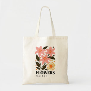 Bloemenmarkt Boodschappentas Vintage Bloemige Es Tote Bag
