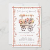 Bloemenmarkt bruids douche uitnodiging (Voorkant)