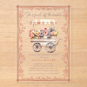 Bloemenmarkt bruids douche uitnodiging (Voorkant)