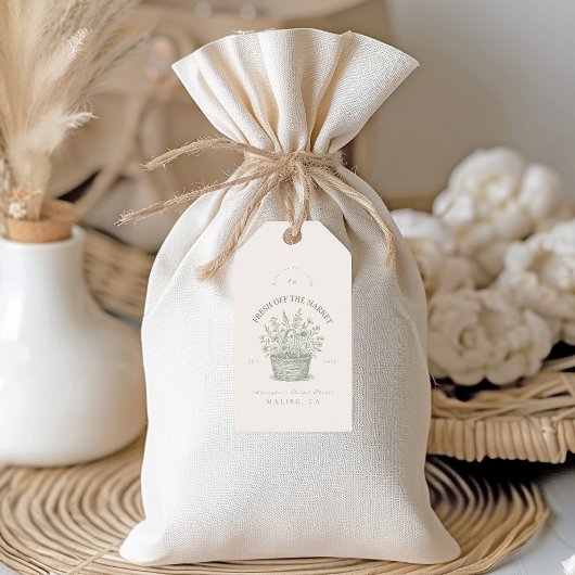  Bloemenmarkt Douche Cadeaulabel