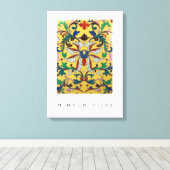 Bloemenmarkt  Geel Wildflower Botanical Canvas Afdruk (Insitu (Houten vloer))