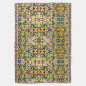 Bloemenmarkt  Geel Wildflower Botanical Deken (Voorkant Verticaal)