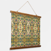 Bloemenmarkt  Geel Wildflower Botanical Hangend Wandkleed (Gebogen)