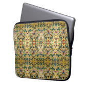 Bloemenmarkt  Geel Wildflower Botanical Laptop Sleeve (Voorkant Links)
