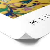 Bloemenmarkt  Geel Wildflower Botanical Poster (Hoek)