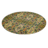 Bloemenmarkt  Geel Wildflower Botanical Snijplank (Hoek)