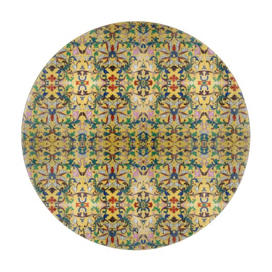 Bloemenmarkt  Geel Wildflower Botanical Snijplank (Voorkant)