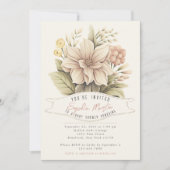 Bloemenmarkt  geïllustreerd Baby shower Kaart (Voorkant)