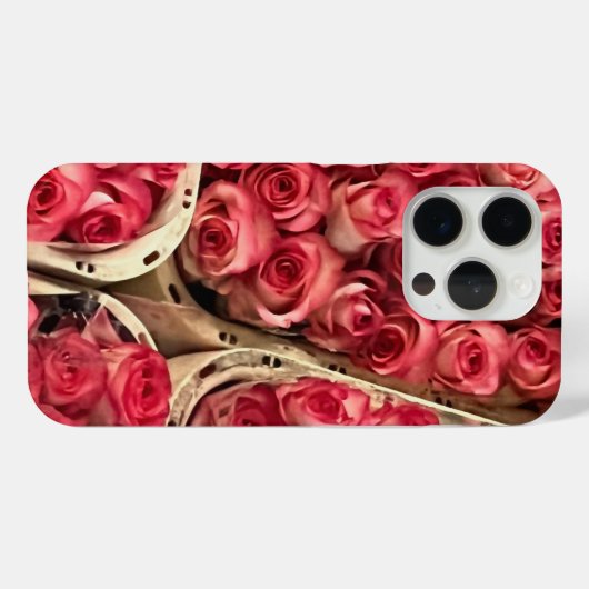 Bloemenmarkt iPhone Case (Achterkant (horizontaal))