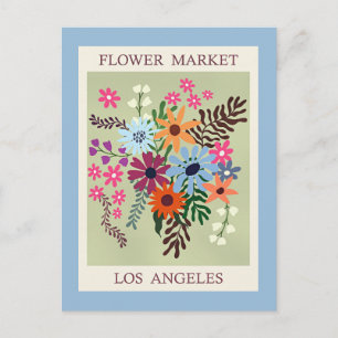 Bloemenmarkt, Los Angeles, Briefkaart
