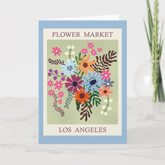 Bloemenmarkt, Los Angeles, Kaart (Voorkant)