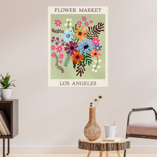Bloemenmarkt, Los Angeles, Poster