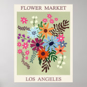Bloemenmarkt, Los Angeles, Poster (Voorkant)