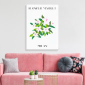 Bloemenmarkt Milaan Roze Lelie Bloemen Bloemen Canvas Afdruk (Insitu (Woonkamer))