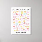 Bloemenmarkt New York lente bloementuin Canvas Afdruk (Voorkant)