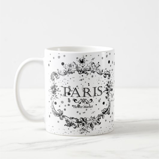 Bloemenmarkt Parijs mok (Links)