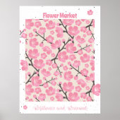 Bloemenmarkt Poster (Voorkant)