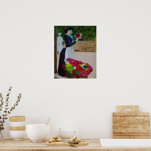 bloemenmarkt poster (Keuken)