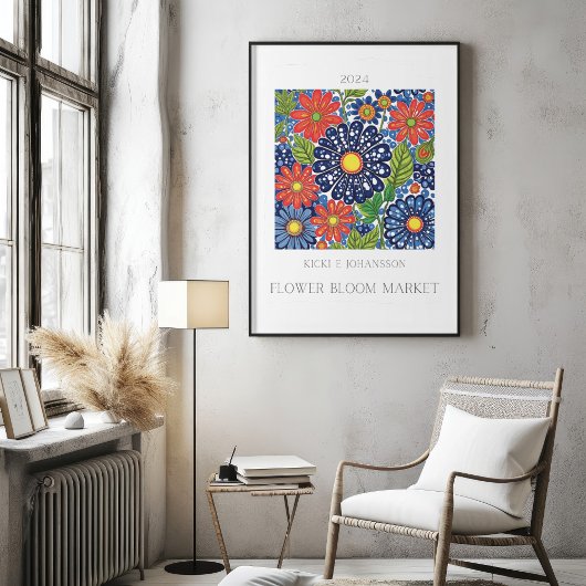 Bloemenmarkt Poster