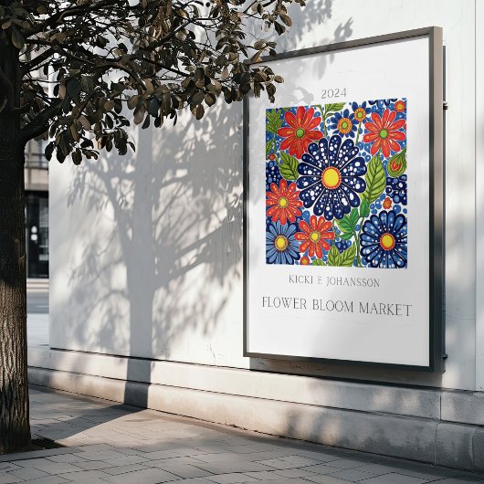 Bloemenmarkt Poster