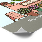 Bloemenmarkt Psalm 20:4 Digitale Kunstdruk Poster (Hoek)