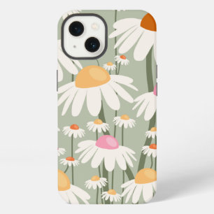 Bloemenmarkt Tokio Retro Madeliefjes Salie Groen iPhone 13 Hoesje