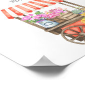 Bloemenmarkt - Uw receptenkaart hier poster (Hoek)