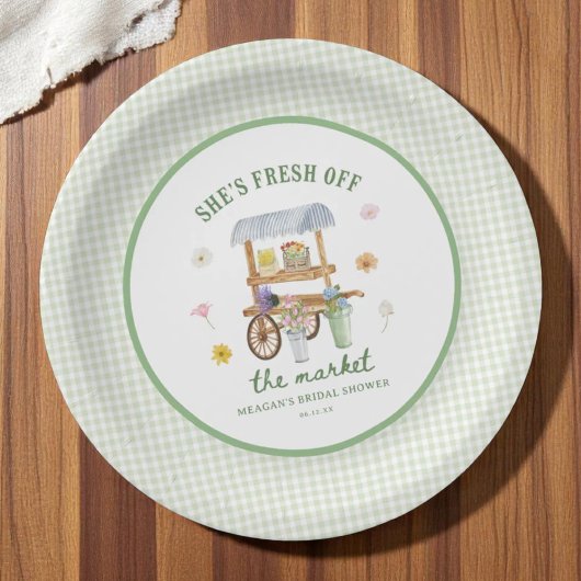 Bloemenmarkt Vers Van De Markt Bruidsdouche Papieren Bordje