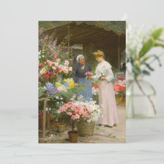 bloemenmarkt | Victor Gabriel Gilbert (Staand voorkant)