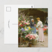 bloemenmarkt | Victor Gabriel Gilbert Briefkaart (Voorkant / Achterkant)