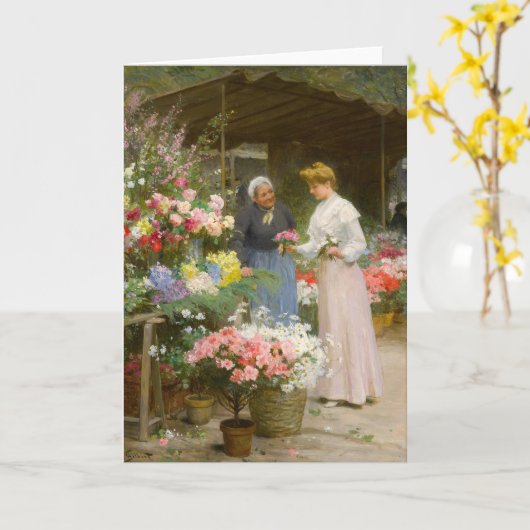 bloemenmarkt | Victor Gabriel Gilbert Kaart (Gele Bloem)