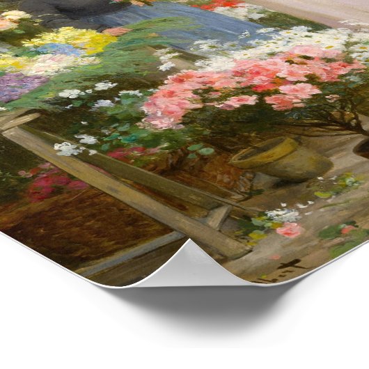 bloemenmarkt | Victor Gabriel Gilbert Poster (Hoek)