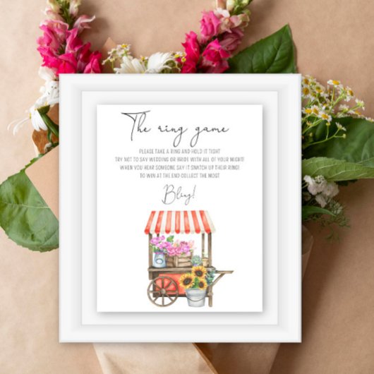 Bloemenmarkt - Zet een ring op het spel poster