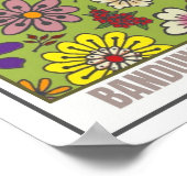 Bloemenmarkt Zuidoost-Azië Bandung Poster (Hoek)