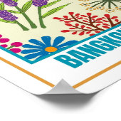 Bloemenmarkt Zuidoost-Azië Bangkok Poster (Hoek)