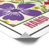 Bloemenmarkt Zuidoost-Azië Hanoi Poster (Hoek)