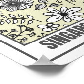 Bloemenmarkt Zuidoost-Azië Singapore Poster (Hoek)