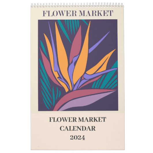 Bloemenmarktkalender kalender (Hoes)