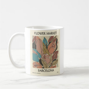 bloemenmarktontwerp koffiemok