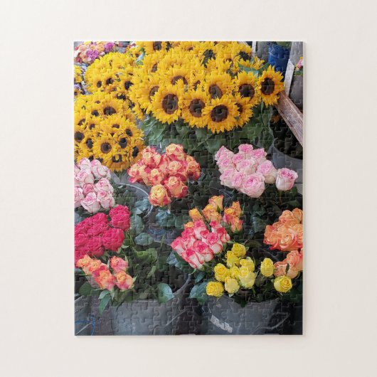 Bloemenmarktplaats Puzzel (Verticaal)
