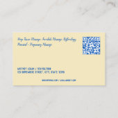 Bloemenmassage therapeut QR Visitekaartje (Achterkant)