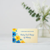 Bloemenmassage therapeut QR Visitekaartje (Staand voorkant)