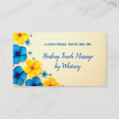 Bloemenmassage therapeut QR Visitekaartje (Voorkant)