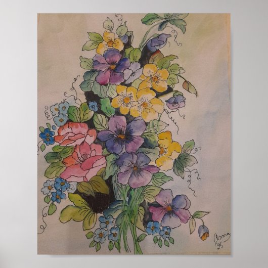 Bloemenmedley Poster (Voorkant)
