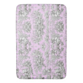  bloemenmeer roze toile de jouy badmat (Voorkant Verticaal)